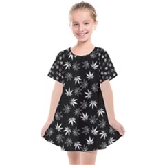 Weed Pattern Kids  Smock Dress