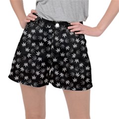 Weed Pattern Stretch Ripstop Shorts