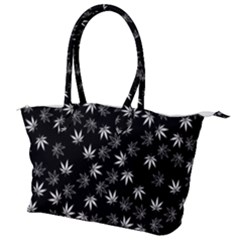 Weed Pattern Canvas Shoulder Bag