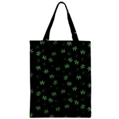 Weed Pattern Zipper Classic Tote Bag