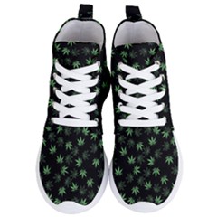 Weed Pattern Women s Lightweight High Top Sneakers by Valentinaart