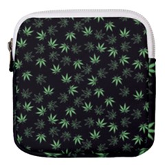 Weed Pattern Mini Square Pouch by Valentinaart