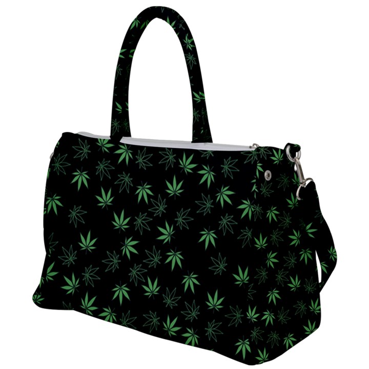 Weed Pattern Duffel Travel Bag