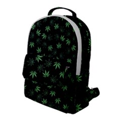 Weed Pattern Flap Pocket Backpack (large) by Valentinaart