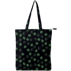 Weed Pattern Double Zip Up Tote Bag by Valentinaart