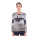 Awesome Fantasy Whale With Women In The Sky Women s Long Sleeve Tee View1