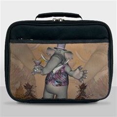 Funny Cartoon Elephant Lunch Bag by FantasyWorld7