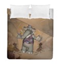 Funny Cartoon Elephant Duvet Cover Double Side (Full/ Double Size) View1