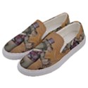 Funny Cartoon Elephant Men s Canvas Slip Ons View2