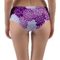 Purple Dahlias Design Reversible Mid-Waist Bikini Bottoms View2