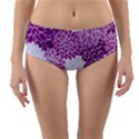 Purple Dahlias Design Reversible Mid-Waist Bikini Bottoms View3