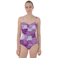 Purple Dahlias Design Sweetheart Tankini Set by WensdaiAmbrose