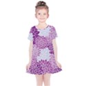 Purple Dahlias Design Kids  Simple Cotton Dress View1