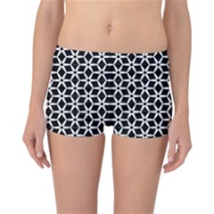 No Interruptions - Geometric Design Reversible Boyleg Bikini Bottoms by WensdaiAmbrose