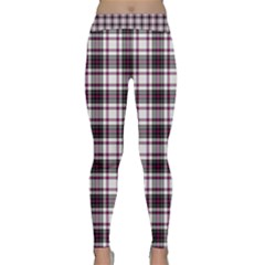 Tartan Pattern Classic Yoga Leggings by Pakrebo