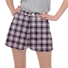 Tartan Pattern Stretch Ripstop Shorts by Pakrebo