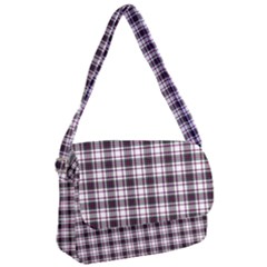 Tartan Pattern Courier Bag by Pakrebo