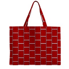 Red Illustrations Background Zipper Mini Tote Bag by Pakrebo