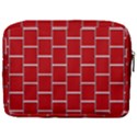 Red Illustrations Background Make Up Pouch (Large) View2