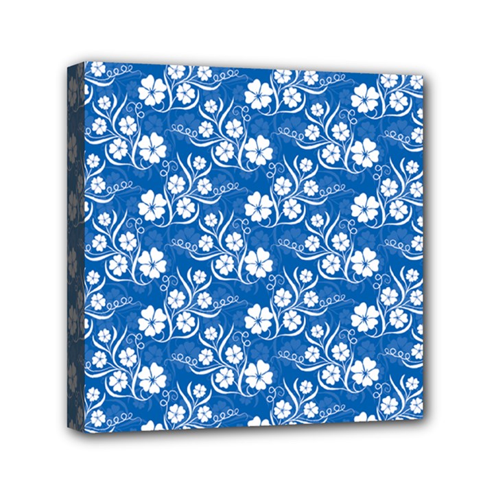 Background Blue Colors Mini Canvas 6  x 6  (Stretched)