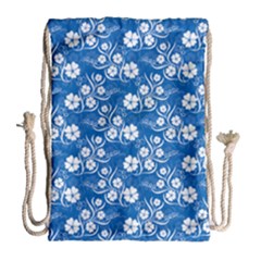 Background Blue Colors Drawstring Bag (Large)