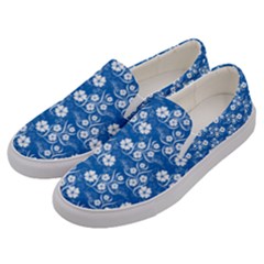 Background Blue Colors Men s Canvas Slip Ons