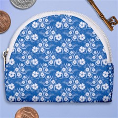 Background Blue Colors Horseshoe Style Canvas Pouch