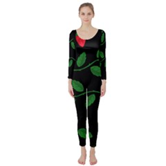 Roses Flowers Spring Flower Nature Long Sleeve Catsuit by Pakrebo