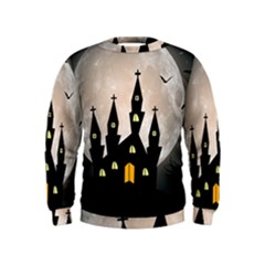 Halloween Illustration Decoration Kids  Sweatshirt by Pakrebo