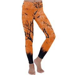 Halloween Illustration Decoration Kids  Lightweight Velour Classic Yoga Leggings