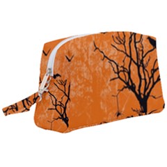 Halloween Illustration Decoration Wristlet Pouch Bag (large)