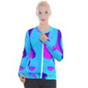 Liquid Abstract Modern Design Casual Zip Up Jacket View1