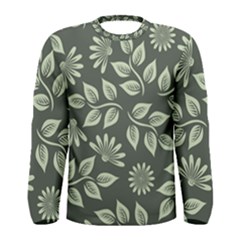 Flowers Pattern Spring Nature Men s Long Sleeve Tee