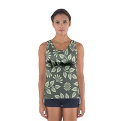 Flowers Pattern Spring Nature Sport Tank Top  by Pakrebo