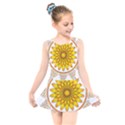 Rosette Model Ornament Braid Kids  Skater Dress Swimsuit View1