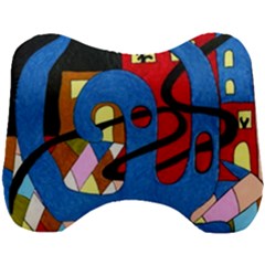 Creativeness Art Illustration Head Support Cushion by Pakrebo