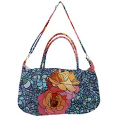 Pattern Rose Yellow Background Removal Strap Handbag