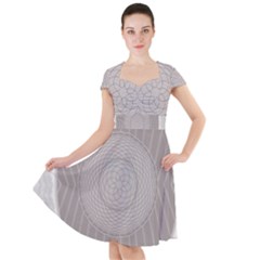 Certificate Rosette Diploma Design Cap Sleeve Midi Dress by Pakrebo