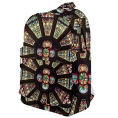 Church Window Rosette Glass Window Classic Backpack by Pakrebo