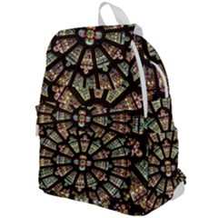 Church Window Rosette Glass Window Top Flap Backpack