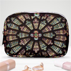 Church Window Rosette Glass Window Make Up Pouch (small) by Pakrebo