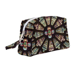 Church Window Rosette Glass Window Wristlet Pouch Bag (medium)