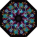 Mosaic Window Rosette Church Glass Hook Handle Umbrellas (Small) View2