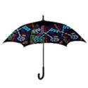 Mosaic Window Rosette Church Glass Hook Handle Umbrellas (Small) View3