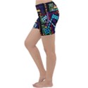 Mosaic Window Rosette Church Glass Lightweight Velour Yoga Shorts View2