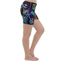 Mosaic Window Rosette Church Glass Lightweight Velour Yoga Shorts View3