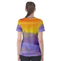 Vector Illustration Winter Sunset Women s Sport Mesh Tee View2