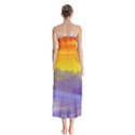 Vector Illustration Winter Sunset Button Up Chiffon Maxi Dress View2