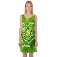 Wurz Houseleek Turmeric Plant Sleeveless Satin Nightdress by Pakrebo