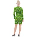 Wurz Houseleek Turmeric Plant Button Long Sleeve Dress View2